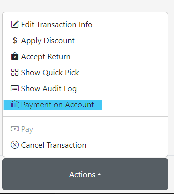 register checkout - action button